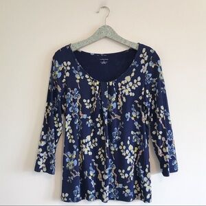 Lands End | Floral Scoop Neck Tee